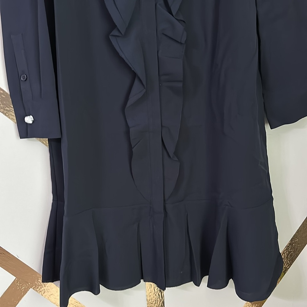 Tory Burch NWT The Jane Dress – Navy Button-Down Silhouette (Knee Length) - Picture 4 of 15